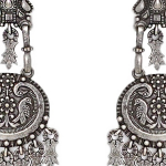 Silver-Plated Contemporary Drop Earrings